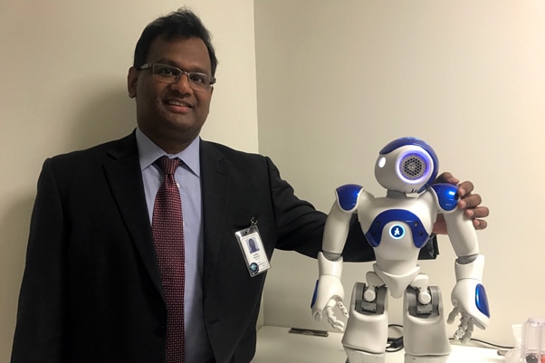 Healthcare robot at North West Regional Hospital