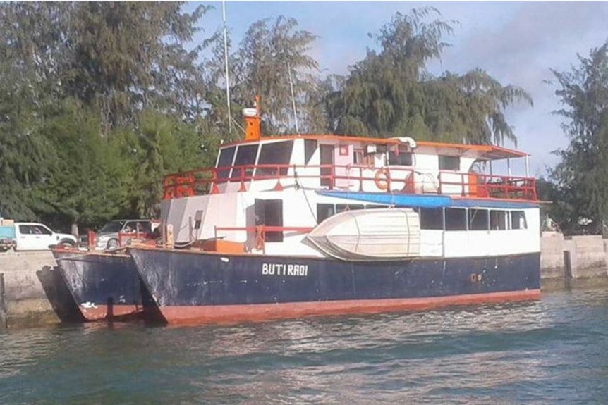 The ferry that sunk off the coast of Kiribati