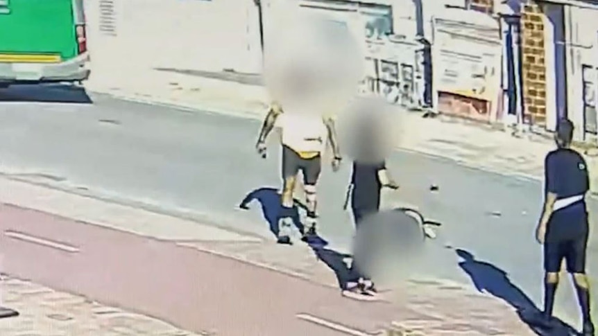 Police released CCTV footage showing the man being assaulted while on the ground.