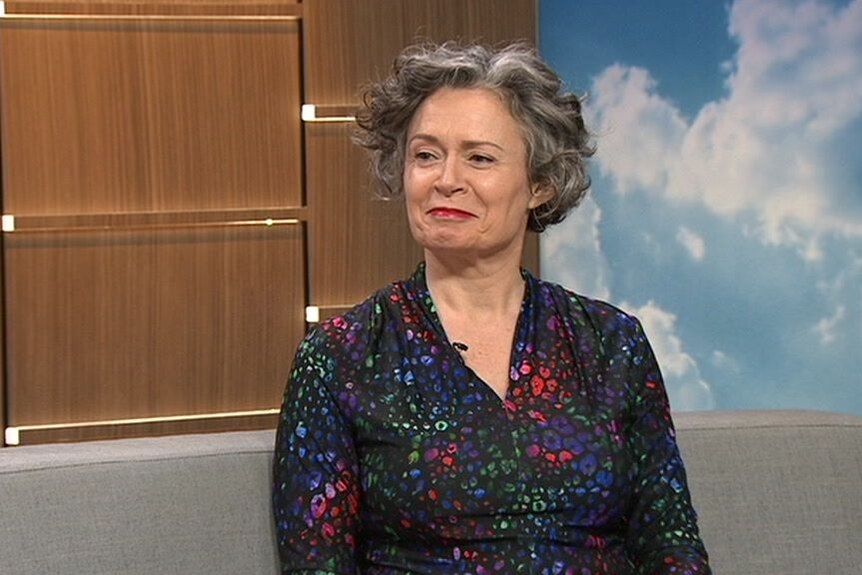 Judith Lucy on ABC News Breakfast.