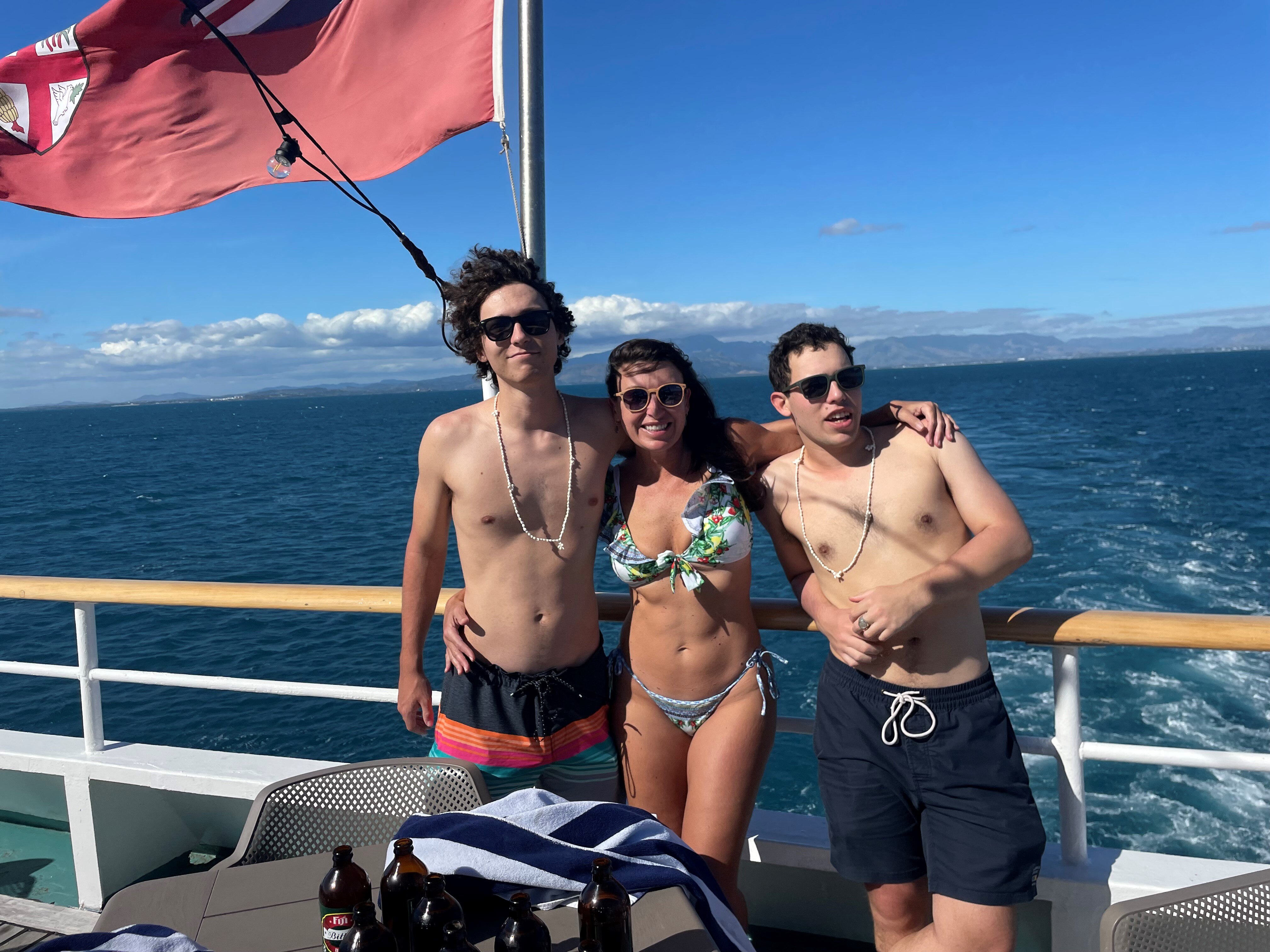 Fijian garbage collector rescues Aussie mum and her sons after dive boat disappears