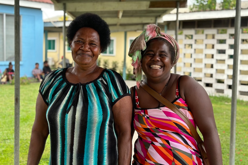 Two Solomon Islander women smiling