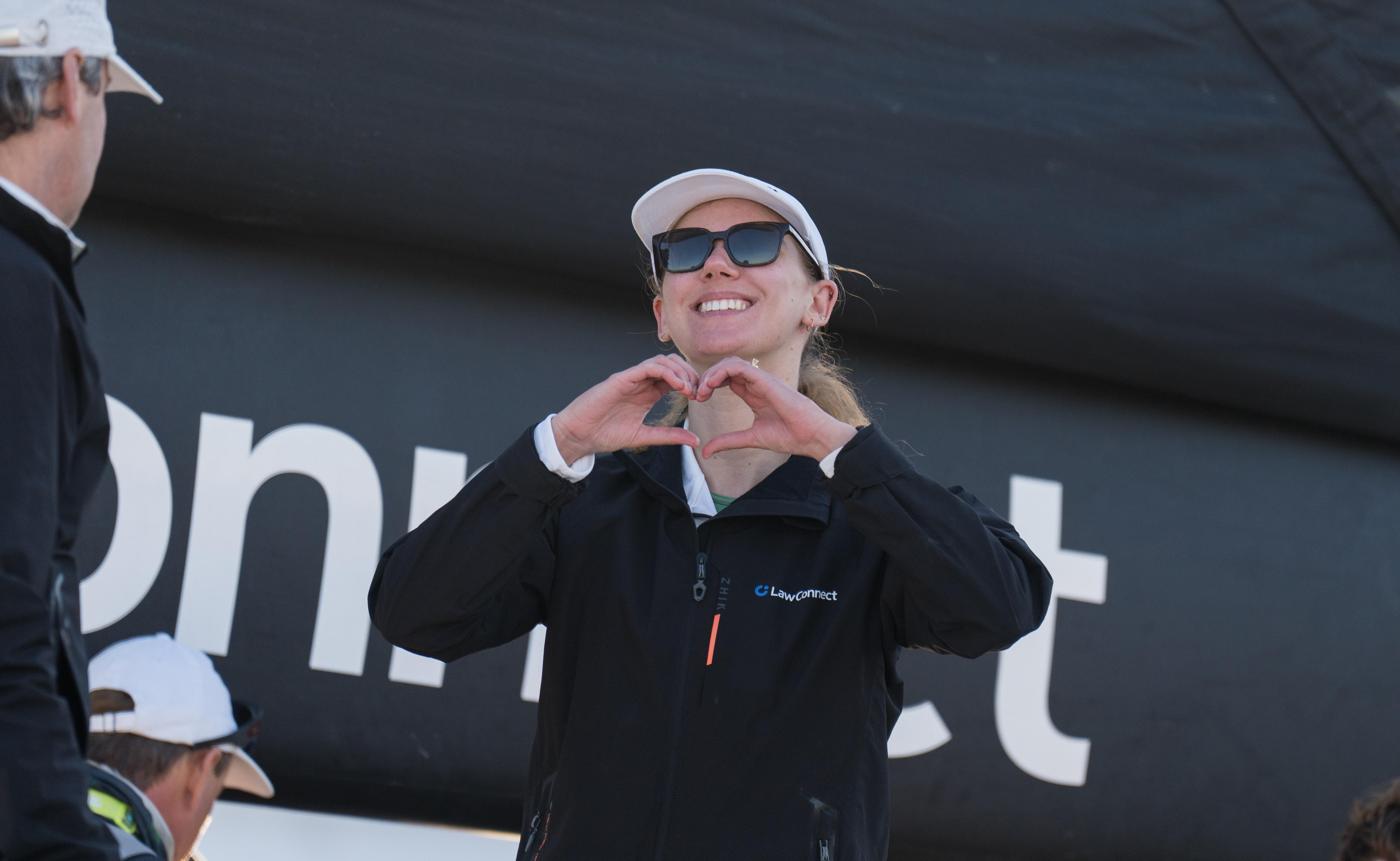 Love heart gesture on LawConnect