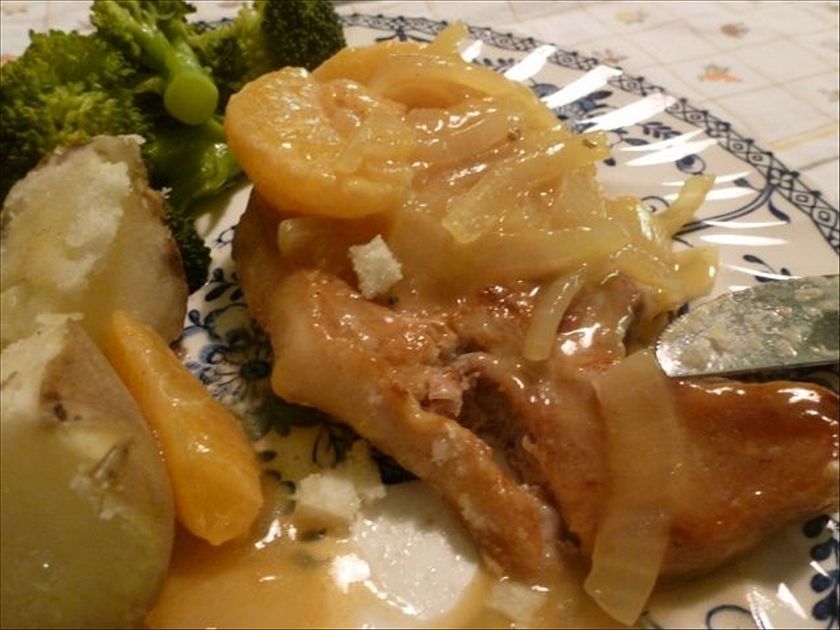 Pork chops with orange and cardamom sauce - ABC News