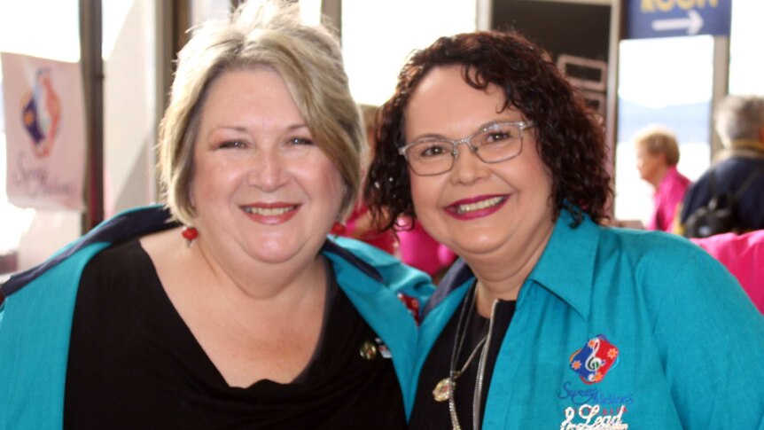 Anna-Marie Shew and Kate Hawkins live in different states but became friends through the Sweet Adelines