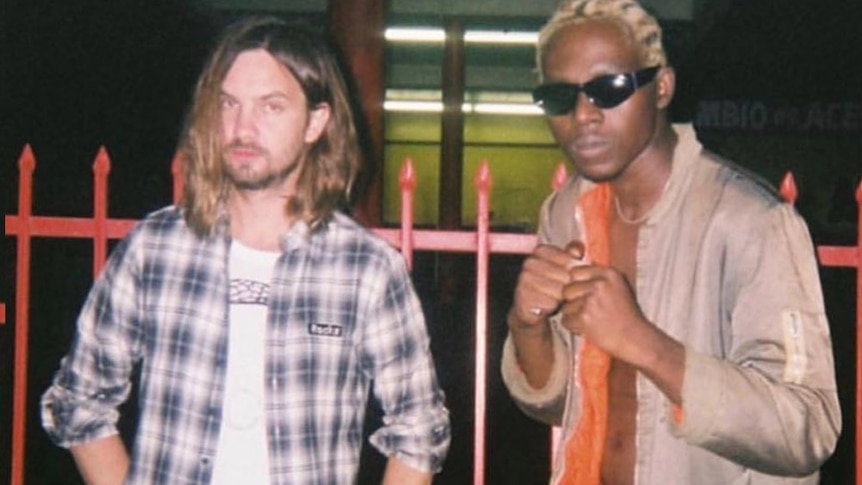 An instagram shot of Tame Impala's Kevin Parker and Theophilus London