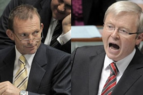 Tony Abbott, Kevin Rudd (File image: AAP/Mark Graham)