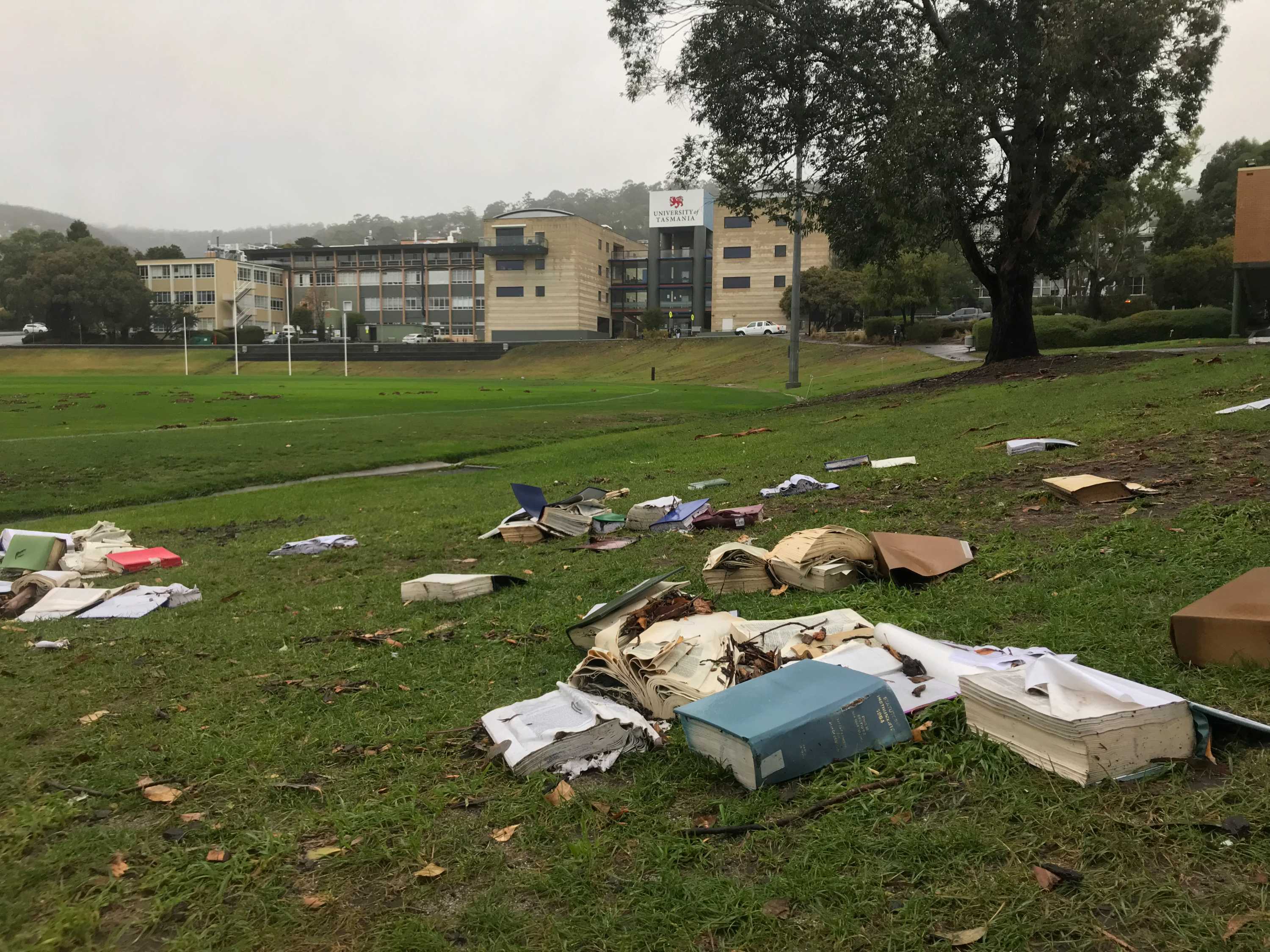 UTAS tries to save hundreds of rare flood-damaged law books by having ...