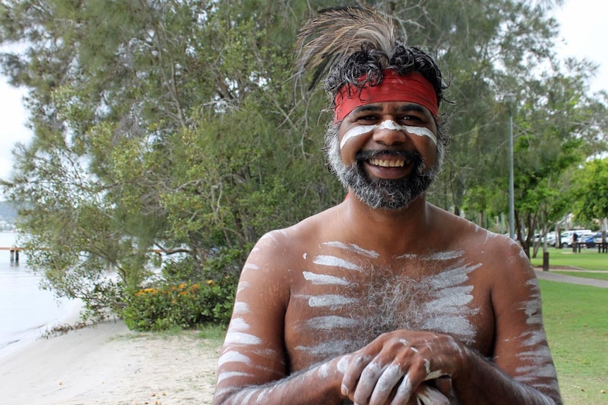 Aboriginal man in traditional dress