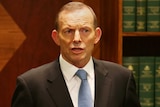 Prime Minister Tony Abbott holds a press conference
