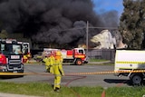 Industrial fire at Wangara in Perth