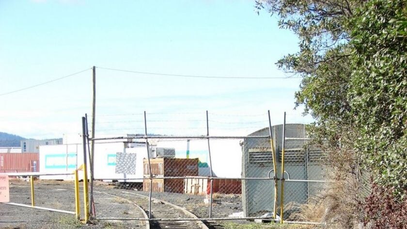Closed rail yard Hobart