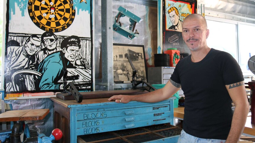Franck Gohier, printmaking artist from the Northern Territory.
