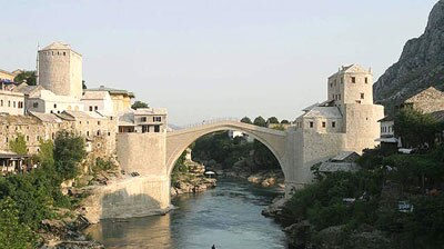 The Old Bridge, in Mostar, has been added to the World Heritage list.