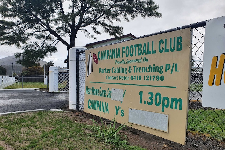 Campania Football Oval sign