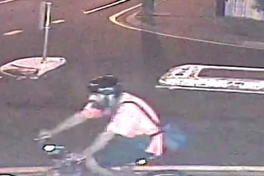 Police want to speak to this cyclist seen at Woodridge around the time Ms Kirley was killed.