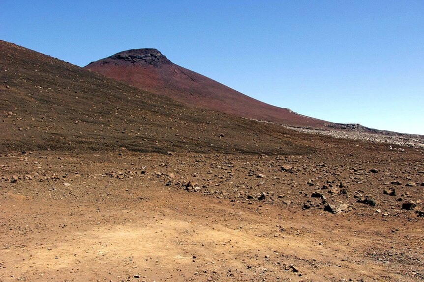 Volcanic soils at Mauna Kea, Hawaii