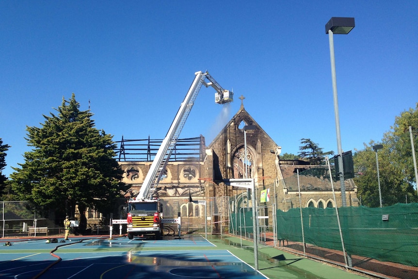 St James Catholic Church destroyed