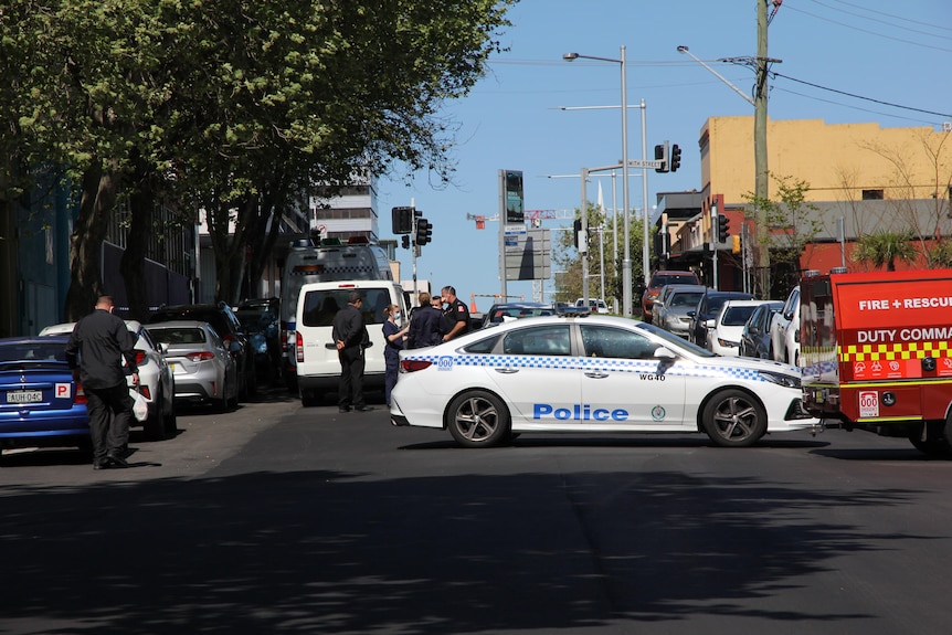 Police and Fire crews and other emergency crews respond to the outbreak.