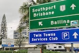 A road sign at the Queensland-New South Wales border
