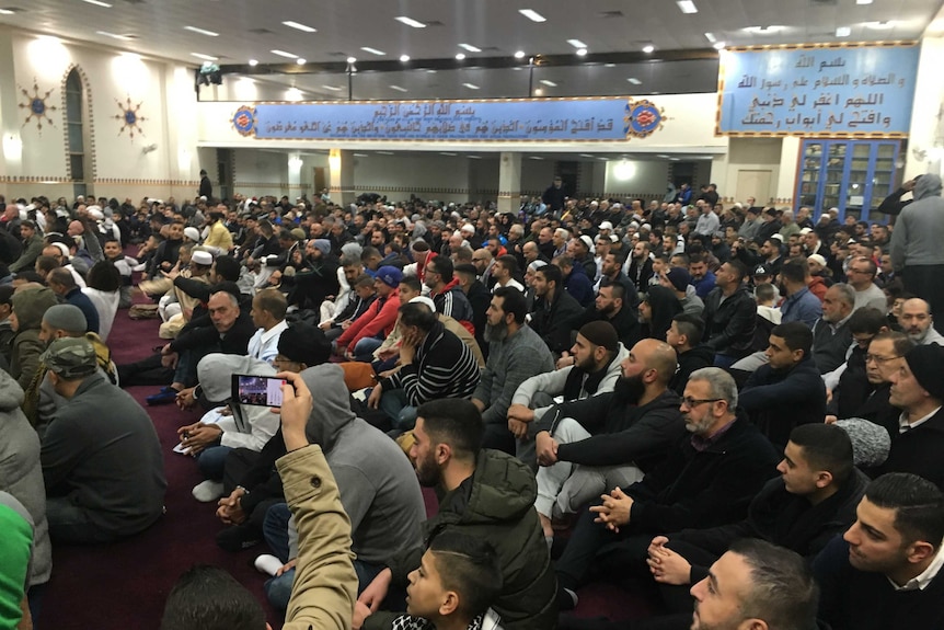 Lakemba Mosque filled to capacity.