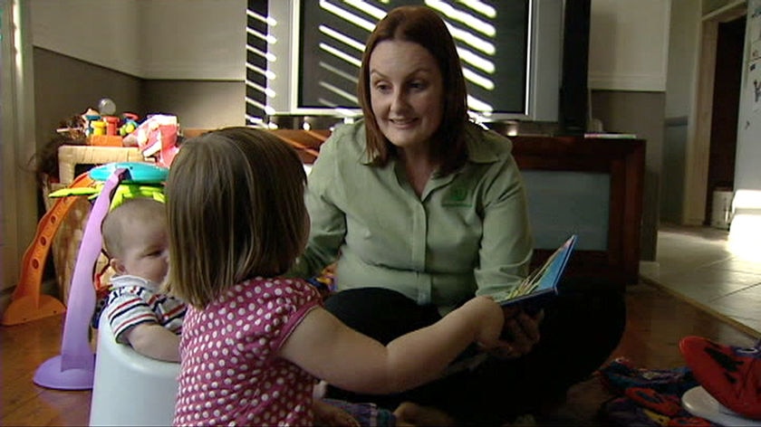 Annette McFarland says Woolworths paid maternity leave scheme helped her keep her house.