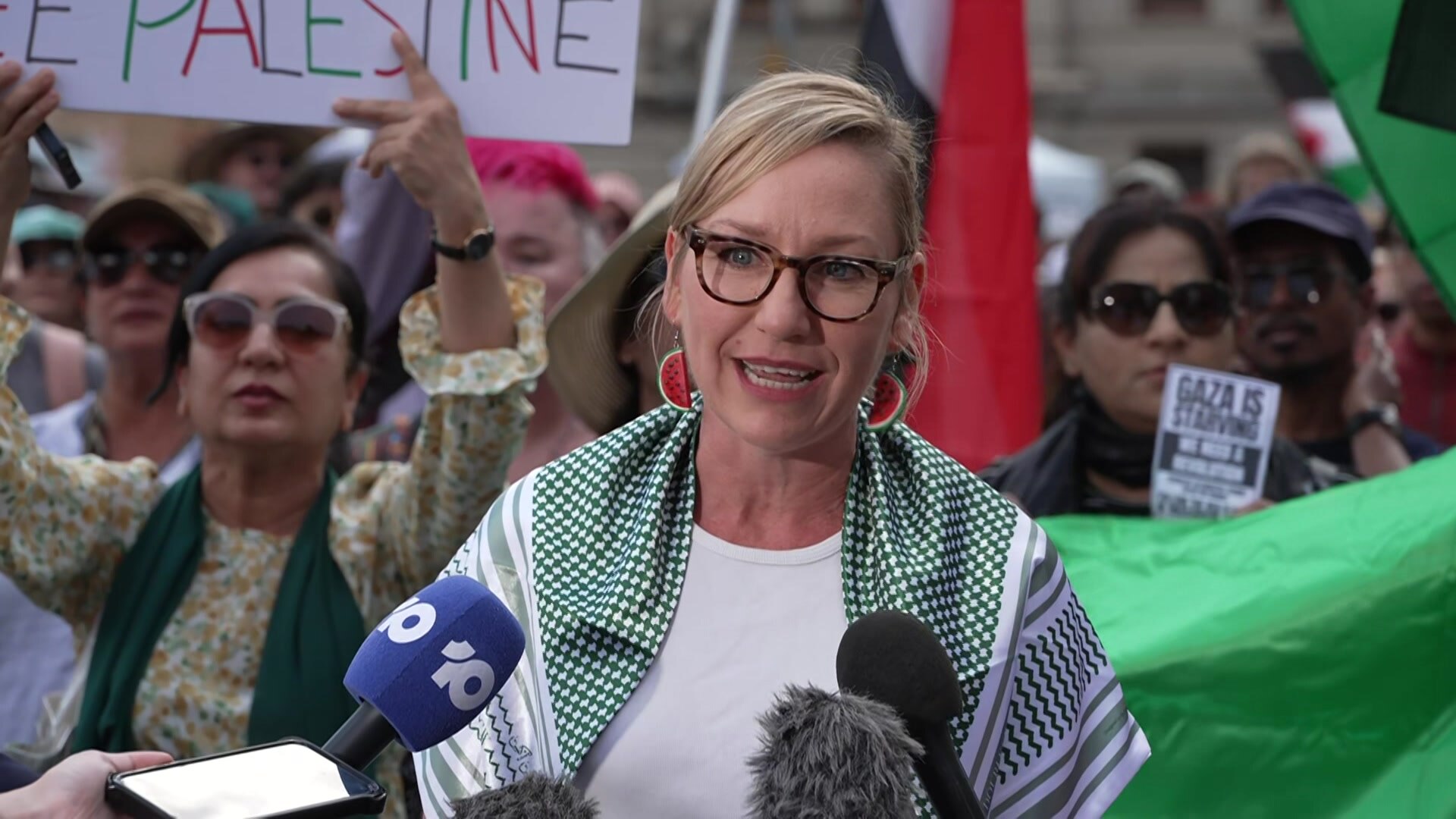 larissa waters protest