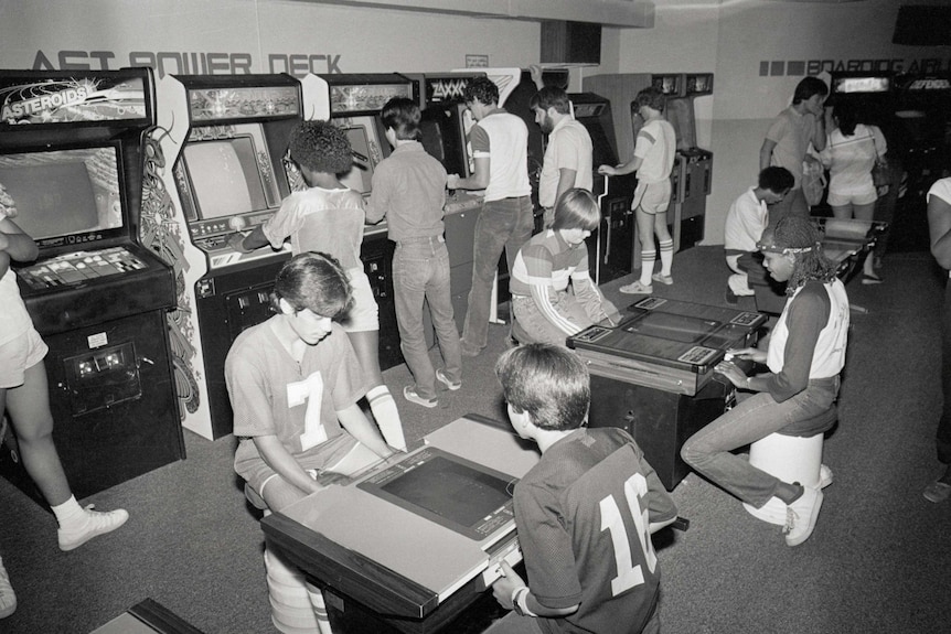 A games arcade in California, 1982