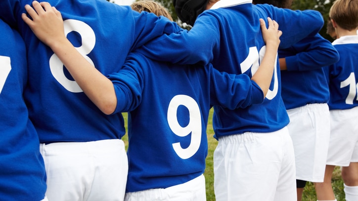 Kids playing sport.