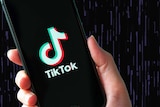 A person holds a smartphone with the TikTok logo on it.