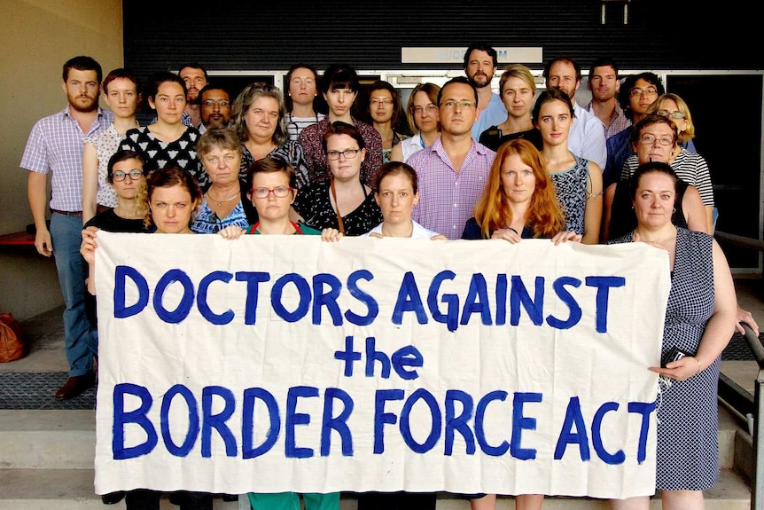 Northern Territory doctors protest the Border Force Act