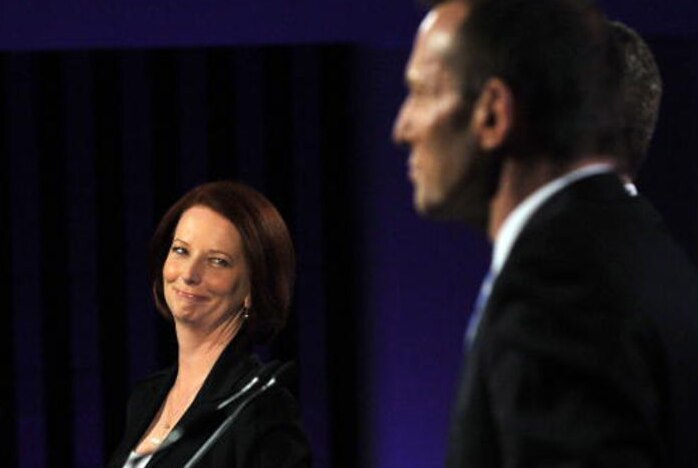 Julia Gillard Tony Abbott (Getty Images: Pool)