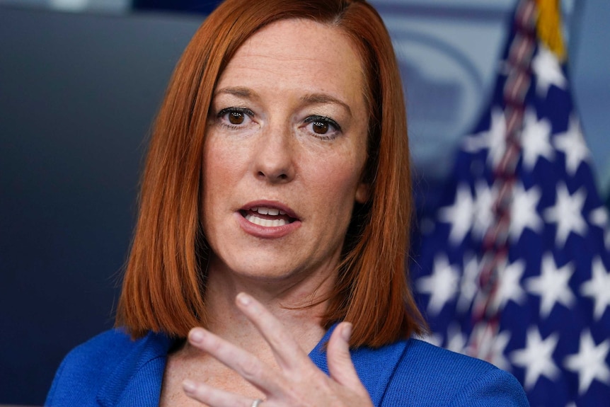 White House press secretary Jen Psaki speaks