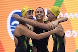 Australia's winning relay team