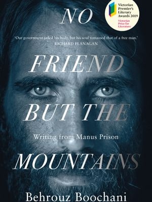 The cover of book No Friend But the Mountains.