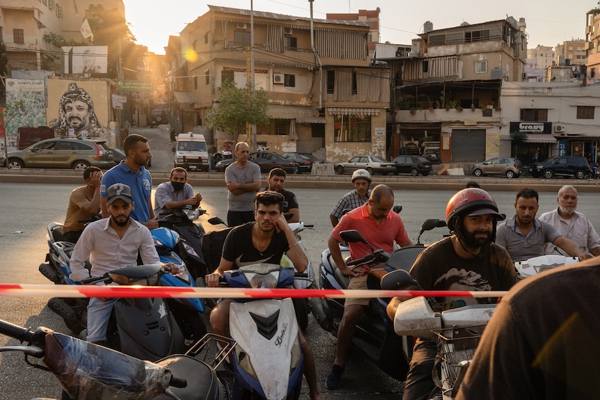 A line for petrol in Beirut