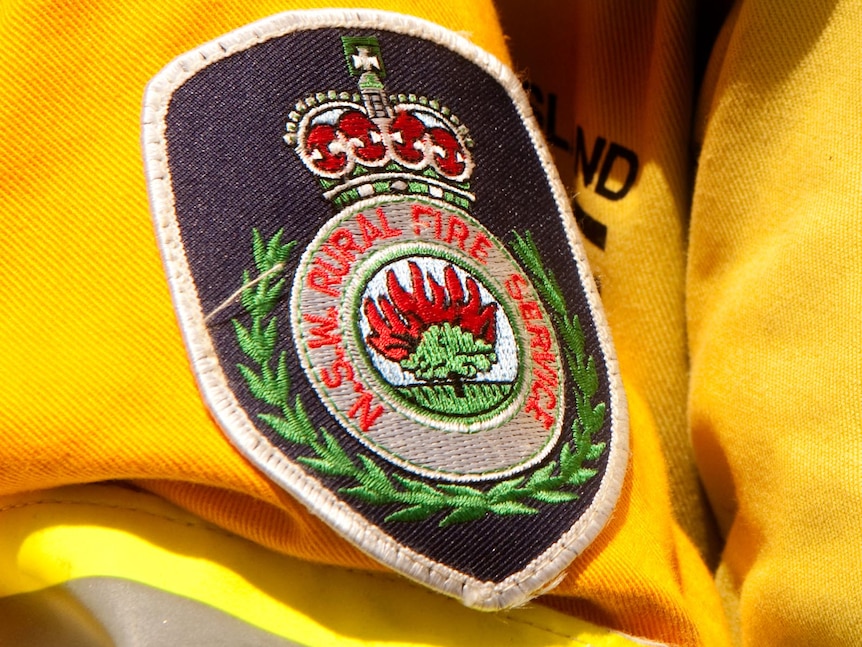 Rural NSW firefighter working at a fire.