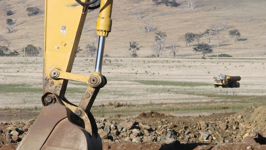 Construction of Tasmanian Irrigation's south esk scheme