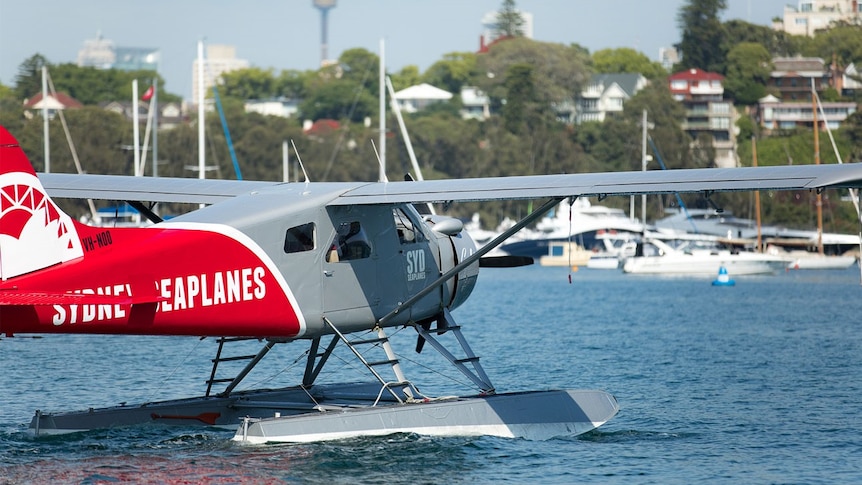 A de Havilland Canada DHC-2 Beaver seaplane operated by Sydney Seaplanes.