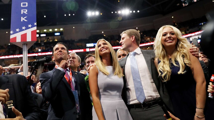 Trump family celebrates father's presidential nomination