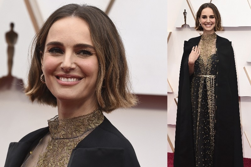 Natalie Portman smiles on the red carpet.