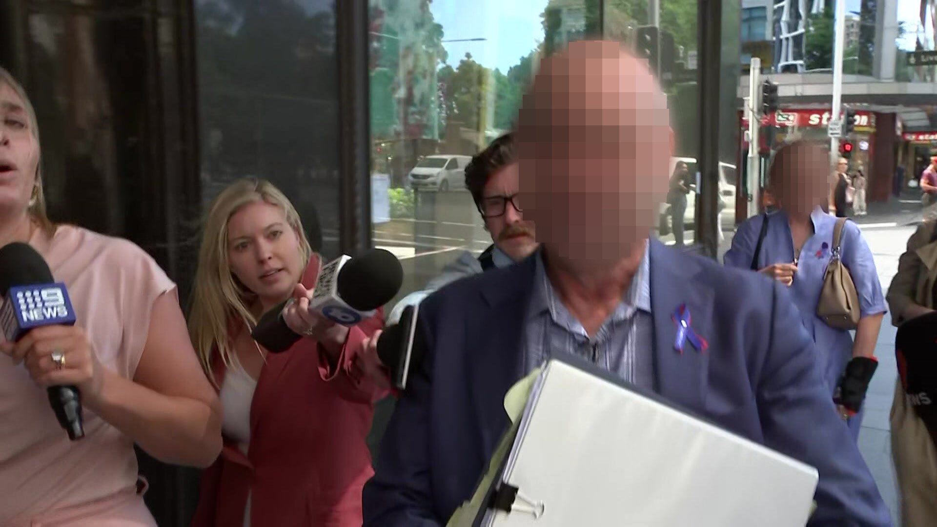 William Tyrrell's fost father walks out of court mobbed by reporters