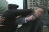Richard Spencer is punched while being interviewed by Zoe Daniel.