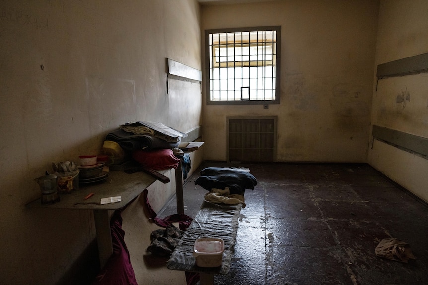 Ukraine jail cell Kherson GETTY