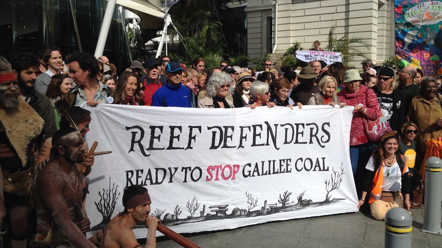 Protest in Brisbane against Adani