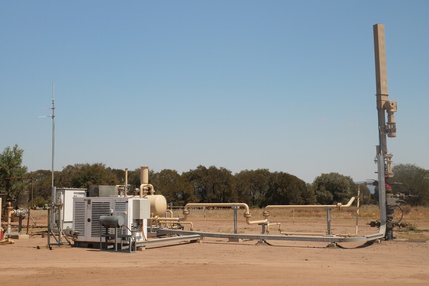 A gas well on a central Queensland property.
