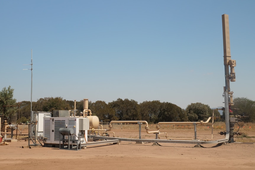 A gas well on a central Queensland property.