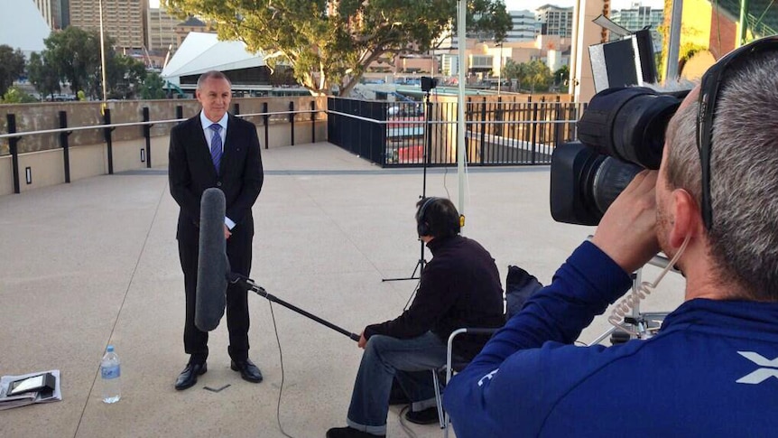 Premier Jay Weatherill was interviewed on election eve on ABC TV's breakfast program.