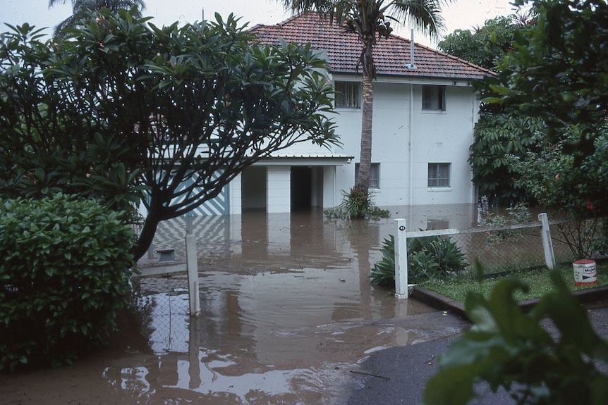 A flooded house
