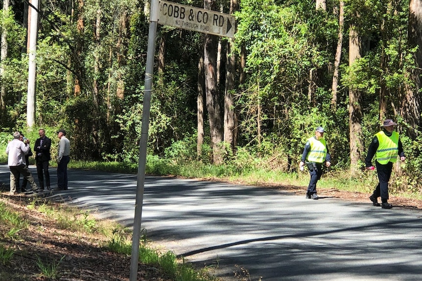 Police on a road